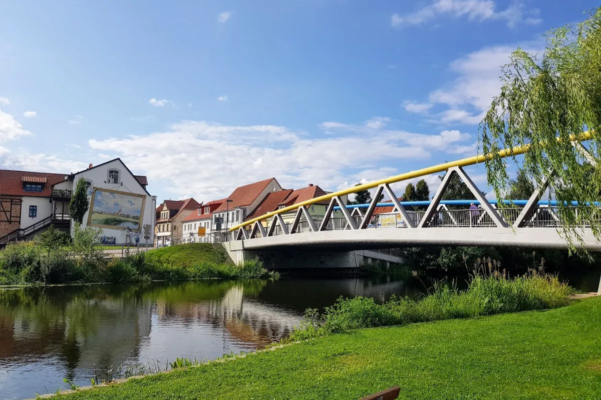 Park bei der Warnow Brücke image